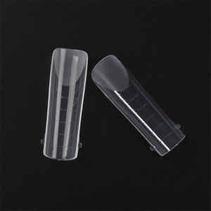 NADECO 12 Sizes Full Curved Straight Long Square Acrylic Gel Extension Nail <strong>Tips</strong>, Dual Nail Form System <strong>Tips</strong> - Product Image 3