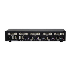 PINWEI 1080P <strong>4</strong> Ports DVI <strong>KVM</strong> <strong>Switch</strong> <strong>4</strong> in <strong>1</strong> Out 4x1 DVI Switcher with USB2.0 HUB
