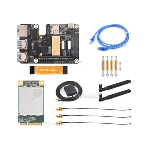 Cappello da PCIe a MiniPCIe / Gigabit Ethernet / USB 3.2 Gen1 per Raspberry Pi 5, supporta il modulo 4G di interfaccia MiniPCIe, ad alta velocità - Product Image 1
