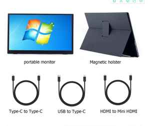 Wide Screen 15.6 Portable Monitor 1080p Touch Computer Screen <strong>Display</strong> - Product Image 5
