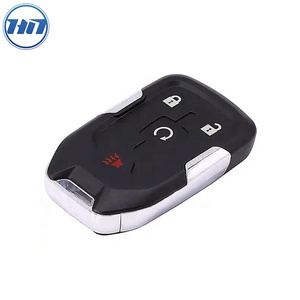 Camaro Keyless Remote <strong>Key</strong> for Car <strong>Key</strong> 3+1 Buttons with <strong>Key</strong> Blade Without Logo Concave - Product Image 2