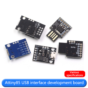 Scheda di sviluppo dell'interfaccia USB Attiny85 pannello di sviluppo e scheda di programmazione in miniatura nero/blu ATtiny - Product Image 3