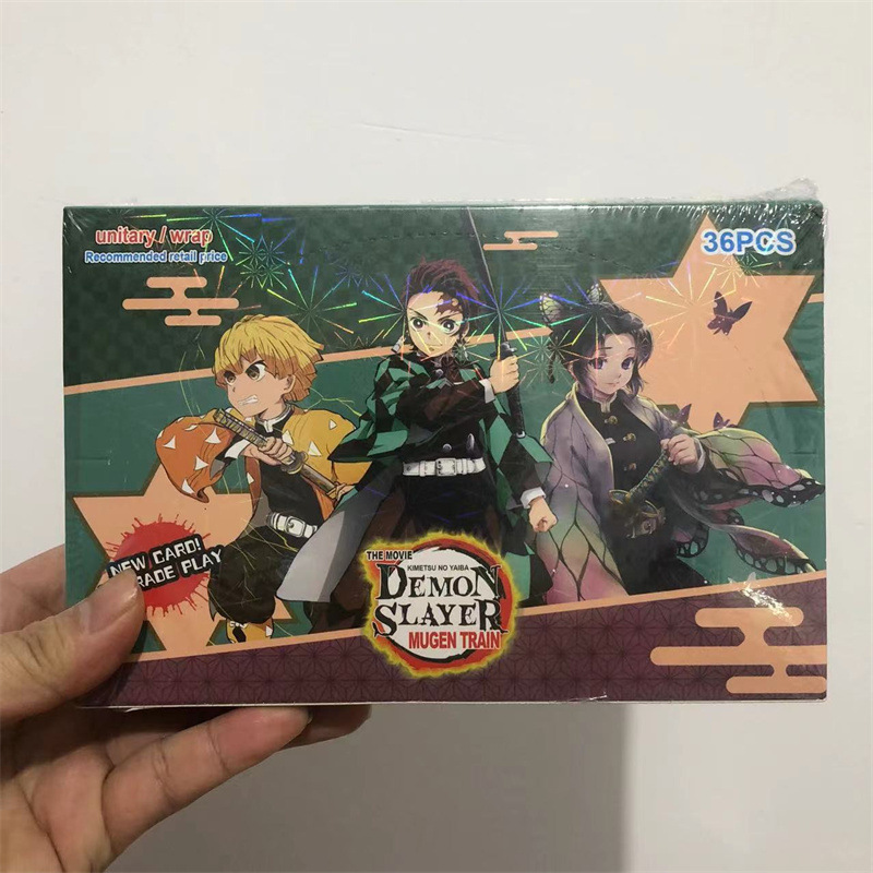 Version anglaise de Demon Slayer Green, une boîte contient 36 paquets