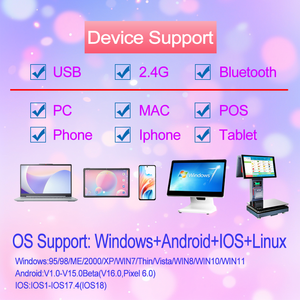 AIXW-Escáner de código de barras inalámbrico 1D 2D, código QR, Bluetooth, compatible con Windows, Android e IOS - Product Image 6