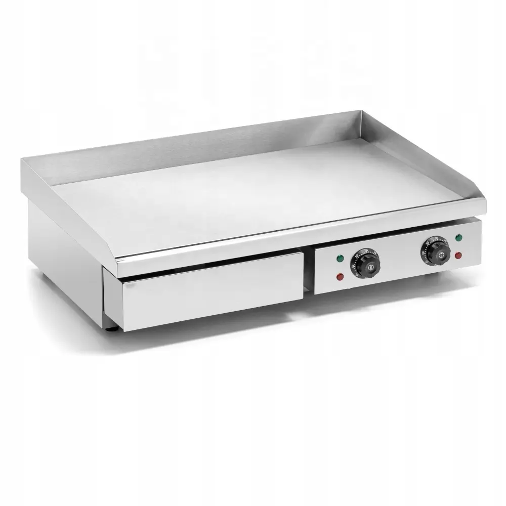 Kimcocina grill électrique commercial BBQ Tischgrill 3KW 550x350mm plaque chauffante gril CE sae IEC ROHS équipement de restauration