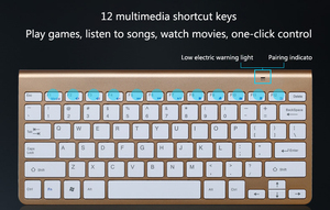 Mini4000 2,4G USB, ergonómico, Multimedia, oficina, ordenador portátil pequeño, Mini conjunto de Combos, teclado y ratón inalámbrico - Product Image 6