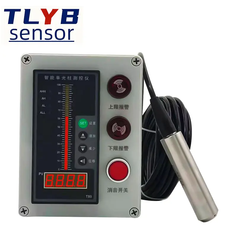 Giriş seviyesi verici su seviyesi ölçer 4-20MA sensörü statik basınç kontrol yangın tankı su deposu ekran