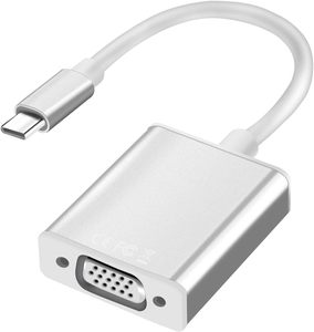 通用串行总线C Thunderbolt 3型3.1至VGA母适配器，适用于苹果笔记本2019 2020 2021空气苹果平板电脑三星银河 - Product Image 1