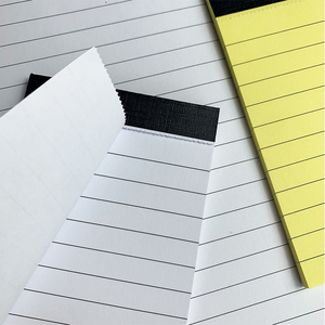 Tear Away Bloc de notas Papel perforado Wide Ruled 80GSM Papel grueso Premium Almohadillas legales Tabletas de escritura Blocs de notas personalizados para oficina - Product Image 3