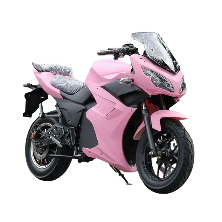 Туристический электрический гоночный мотоцикл Eec, 5000 Вт, розовый