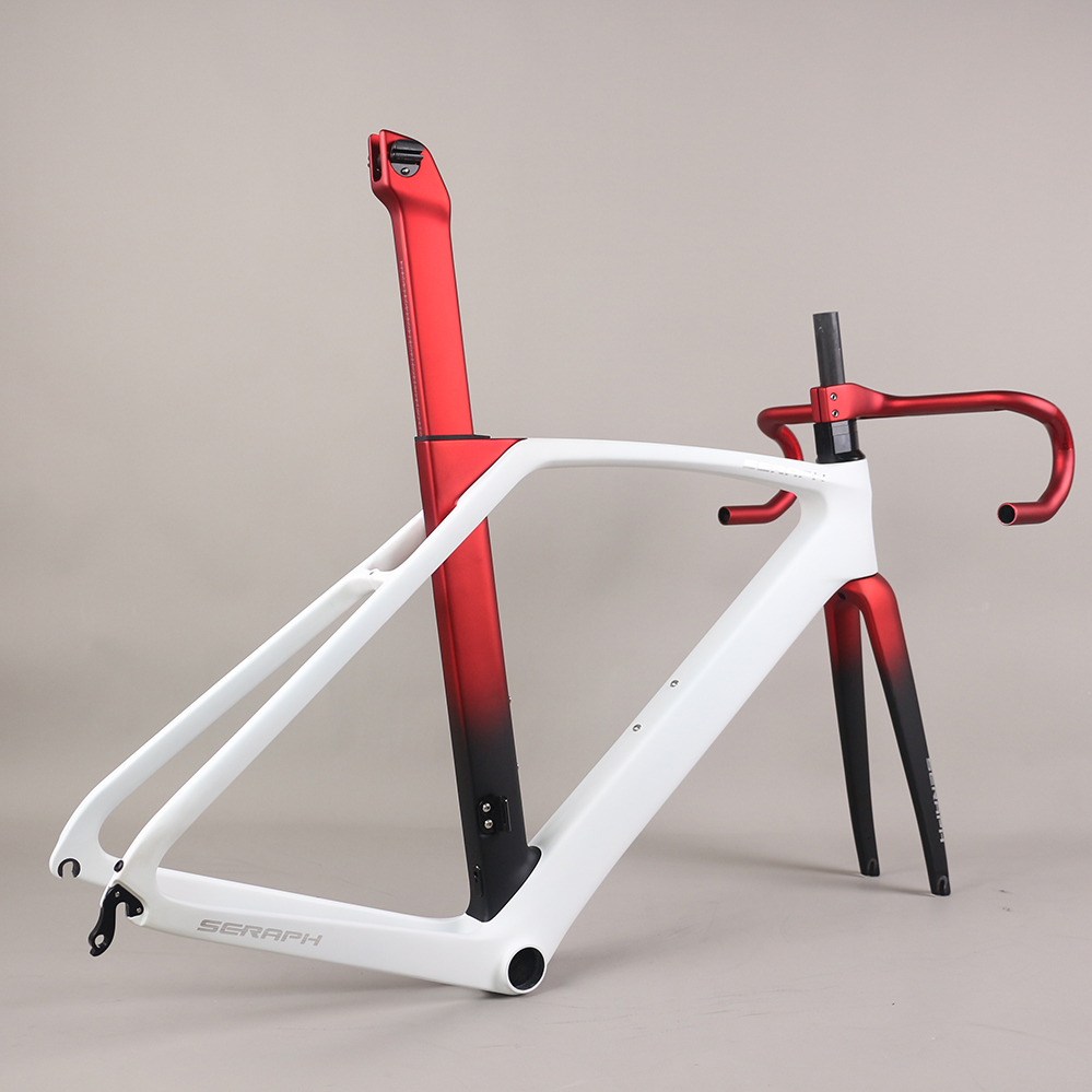SERAPH EPS technology Cycling V brake bike carbon frame Bicycle Frameset road bicycle parts 700*32C T1000 road frame TT-X35