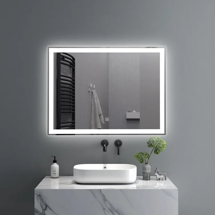 Espejo Led con pantalla táctil para baño, gran oferta, espejo de ducha antiniebla inteligente