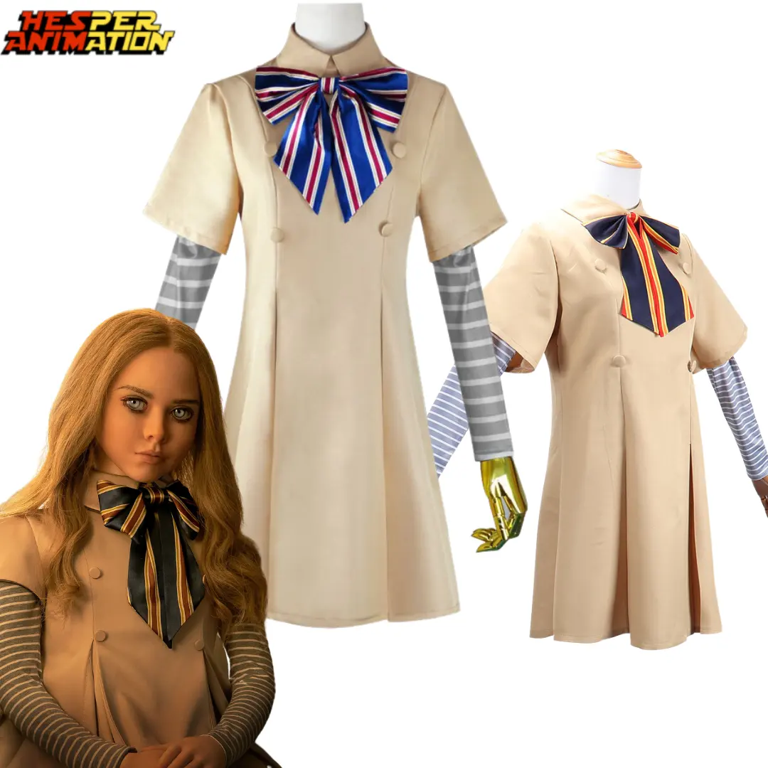 Película de terror M3Gan Cosplay trajes Halloween moda Cosplay disfraz ciencia ficción thriller M3Gan Cosplay trajes