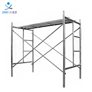 Suministro de China, andamio de dos capas, andamio galvanizado móvil, andamio de escalera, andamio de marco de acero tubular - Product Image 3