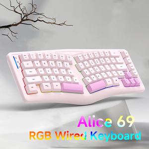 Alice69キーボードマルチメディアボタンマッチングゲームキーボード分割残りPCラップトップ膜キーボード - Product Image 2