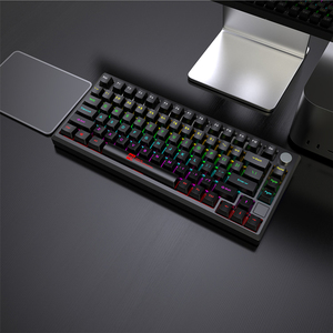 Fabbrica 82 tasti interruttore blu a caldo personalizzato Keycap per Computer giochi USB cablato RGB luce Led tastiera meccanica con manopola - Product Image 6