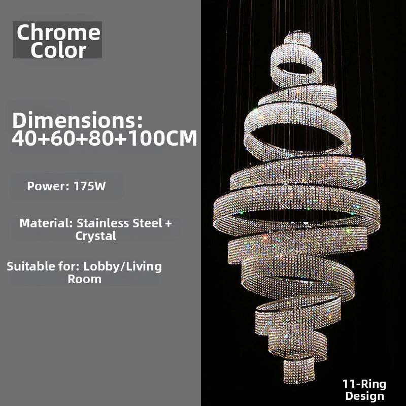 Four rings 40*60*80*100cm/chrome color
