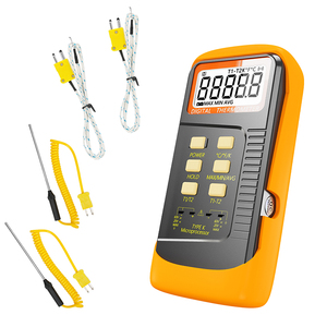 6802 Industrial Digital High Temperature Sensor Handheld k Type Thermocouple <strong>Thermometer</strong> with 2 Pcs 10cm Temperature <strong>Probe</strong> - Product Image 1