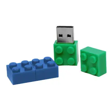 Digibloom Logo Usb 3.0 Flash Drive Kleurrijke Bouwstenen Zacht Plastic Bouwstenen Usb Flash Drive