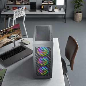 Cao cấp màu đen đầy đủ tháp PC trường hợp với từ cửa trượt S-i930V2 - Product Image 5