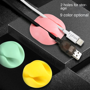 Silicone Usb Desktop <strong>Cable</strong> Mount Fixing Winder <strong>Tidy</strong> Management Holder Silicone Desktop Usb Silicone <strong>Cable</strong> Clamp Clips Organizer - Product Image 2