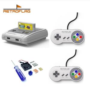 Retroflag <strong>Raspberry</strong> <strong>Pi</strong> 3B 3B+ Case RetroPI 3 Model B B+ Superpi Case With Fan Heatsink Two <strong>USB</strong> Gamepad Game Console Kit - Product Image 1