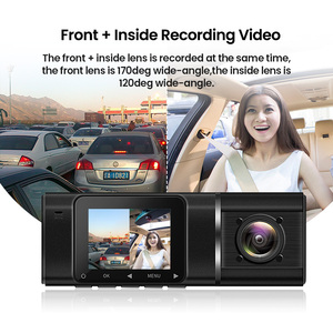 New 1.5'' GPS Dash Cam Full HD 1080P Video Recorder Front <strong>and</strong> Inside Dual Lens Car <strong>Camera</strong> Car Recorder <strong>Camera</strong> - Product Image 3