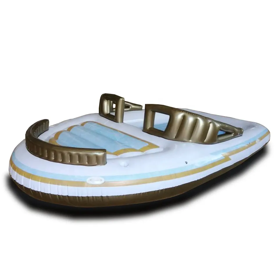 Надувная лодка на 6 человек на заказ, плавающий остров для водяной вечеринки, большая надувная лодка с плотом для семейной вечеринки