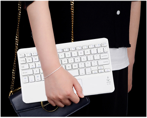 Portable Mini Wireless <strong>Keyboard</strong> and Touch Mouse Pad Small <strong>Computer</strong> Keypad with Touchscreen Trackpad for PC <strong>Use</strong>