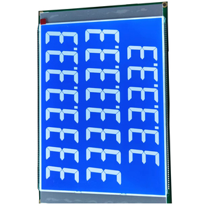 ROHS benutzerdefinierte STN negativ blau LCD monochrome 6 Stellen 7 Segmente lcd-Panel-Anzeigen-Module für Kraftstoffspender - Product Image 1