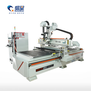 Superstar 1325 Atc Cnc Router 1530 3D Máquina de corte de talla de madera Maquinaria de carpintería con cambiador de herramientas lineal o carrusel - Product Image 1