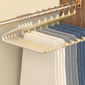 PVC-tráng kim loại quần quần móc bóng tủ quần áo lưu trữ nhà gọn gàng cho quần áo đơn Tier giặt móc áo - Product Image 3