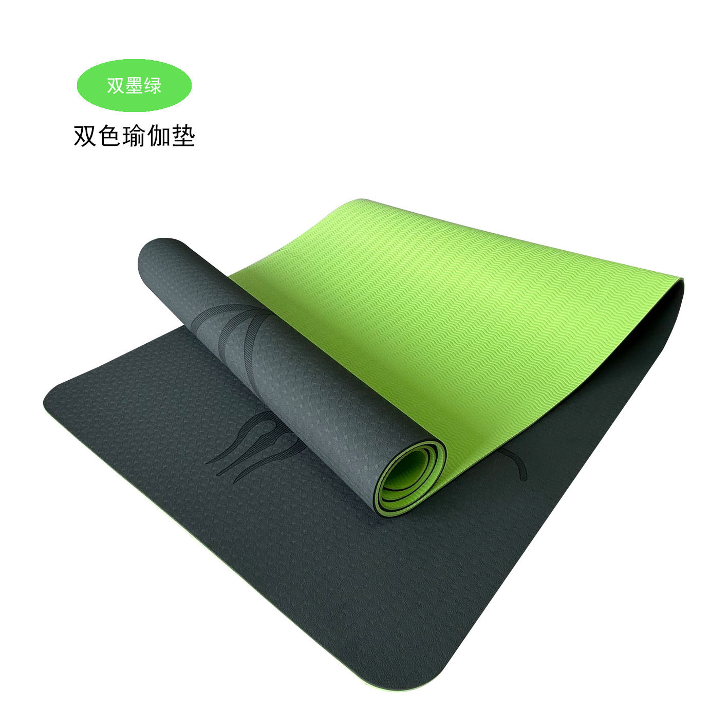 Double vert foncé-vert vif