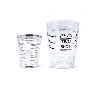 Toptan Mini Espresso atış ölçüm fincan 30ml/60ml cam aracı mutfak kullanımı için zarif Mini ölçek gıda ticari alıcılar için - Product Image 1
