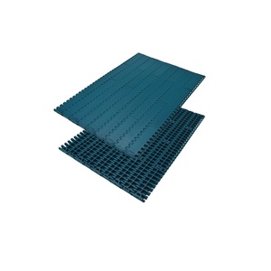 POM PP Plastic Bottles Glass Transportation PL1000 Flat Top Conveyor Modular Belt with <strong>Positrack</strong> for Package Machine - Product Image 1
