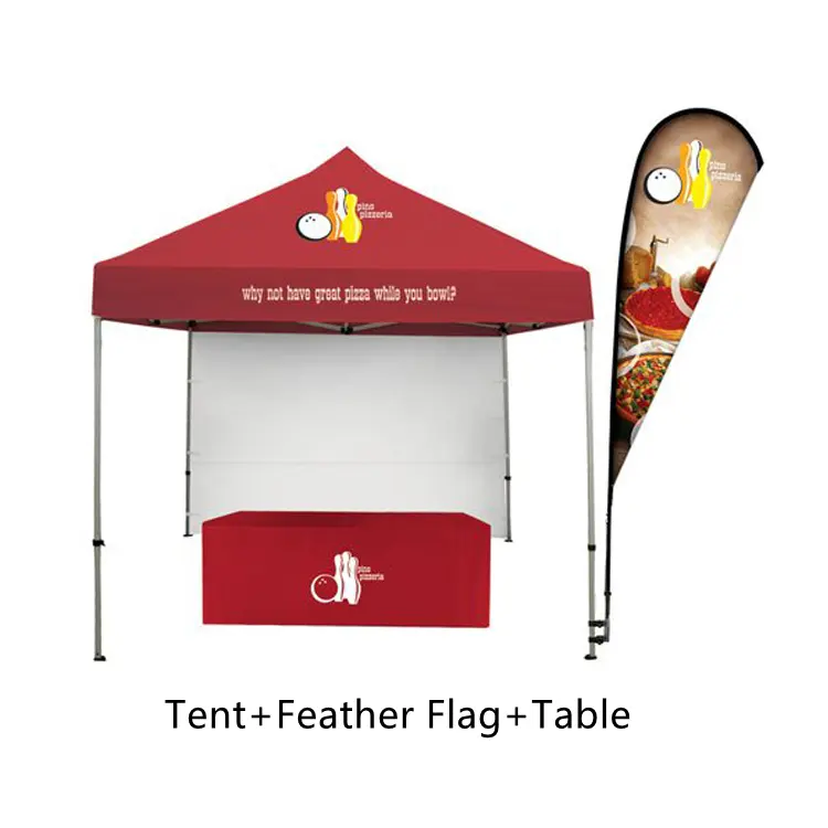 Custom Printing Easy Collapsible Pop Up Trade Show Tent Dual Top Commercial 10x20 Canopy Tent