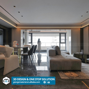 Servicio de Diseño de Interiores Apartamento de estilo escandinavo Dibujo CAD Diseño de plan de piso Dibujo Profesional 3D Max Rendering - Product Image 1