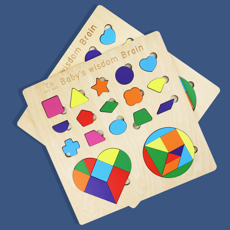 Shape + Heart + Round 3-in-1 Board