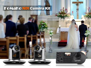 Комплект фотоаппаратов FoMaKo NDI PTZ 20X оптический зум BN402 HDMI PTZ камера и контроллер клавиатуры PTZ комплект - Product Image 2