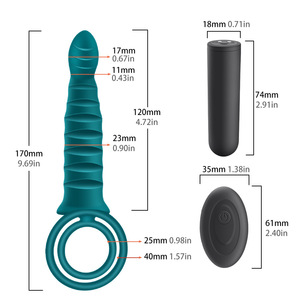 批发性玩具男士硅胶振动器训练阴茎环情侣振动器