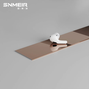 Phẳng thẳng 304 thép không gỉ vàng kim loại trang trí gạch trang trí hồ sơ cho trang trí tường chưa đánh giá - Product Image 3