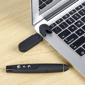 Wireless Presenter Red für Präsentationen Fernbedienung Laptop PowerPoint 2,4 GHz USB-Präsentation für Computer/Mac/Laptop - Product Image 2
