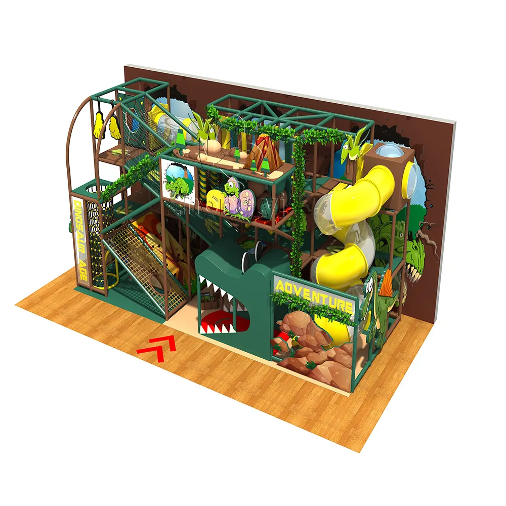 OEM Mini Size Kindertag stätte andere Soft Play Center Dinosaurier Themen Indoor-Spielgeräte für Kleinkinder