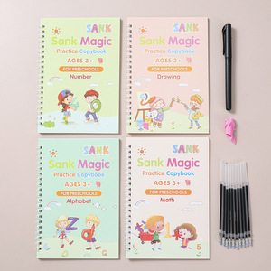 Arapça alfabe kaligrafik uygulama için sihirli kitap için yeniden dayanıklı kağıt Workbook oyuncak kids 'eğitim eğlenceli için - Product Image 6