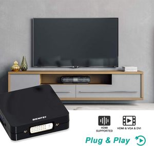 BENFEI <strong>Mini</strong> <strong>DisplayPort</strong> to <strong>HDMI</strong> VGA DVI 4K Adapter, 3-in-1 Gold-Plated <strong>Mini</strong> <strong>DisplayPort</strong>(DP) to <strong>HDMI</strong>/DVI/VGA Adapter - Product Image 5