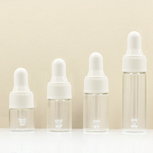 Venta al por mayor 1mL 5ml Frasco de vidrio cuentagotas Muestra portátil Vacío Claro Ámbar Aceite esencial Cuidado DE LA PIEL 2ml 3ml Envase cosmético - Product Image 3