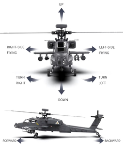 YXZNRC F11-S AH-64D Apache Scale <strong>Heli</strong> Copter Electric <strong>RC</strong> Helicopter with GPS 3D6G Dual Axis Gyro Brushless <strong>FPV</strong> 5.8G Camera RTF - Product Image 3