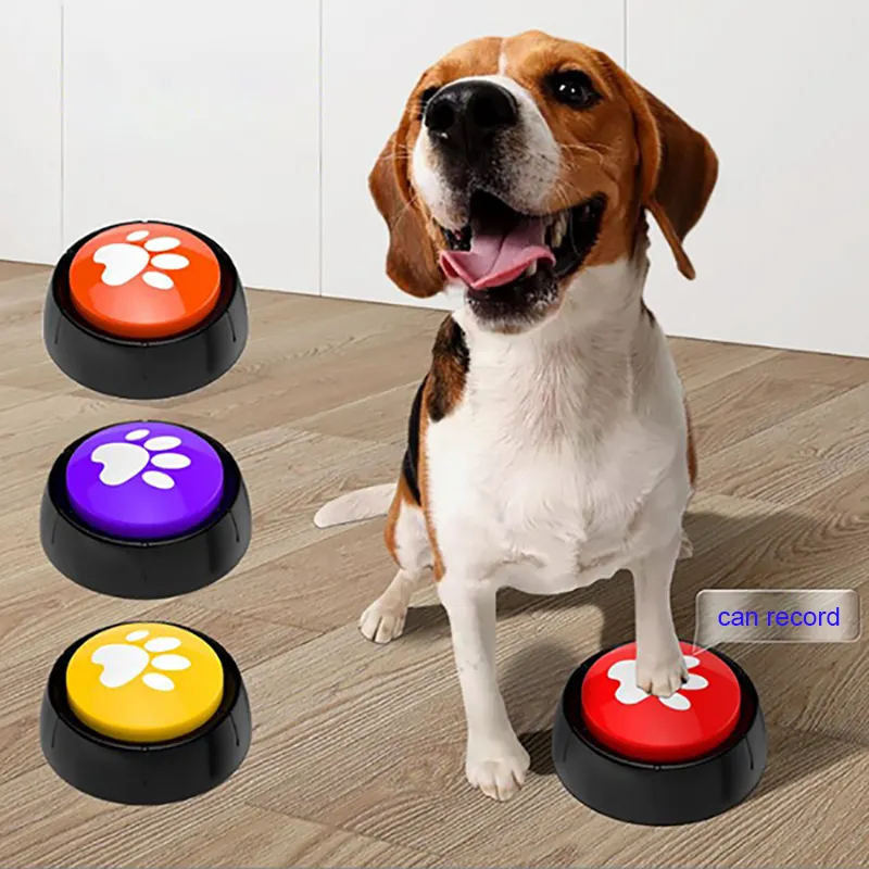 Várias cores falando botões para cães gravável cão treinamento falando botões do cão para comunicação