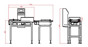 Máquina verificadora de pesaje y clasificación automática, pesadora de control automática de nuevo diseño con empujador neumático de transportador o tipo deslizante - Product Image 6