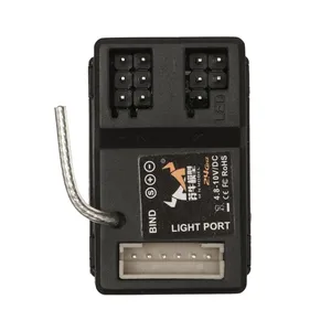 2CH 2.4G ricevitore con leveraggio gruppo luce per MN 2 canale trasmettitore 1/12 MN82 MN78 MN99S MN128 MN168 RC cingolato auto
